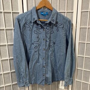 MiH Jeans Light Blue Denim Shirt